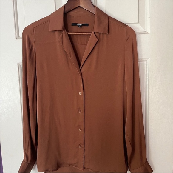 Quince Brown Button Down Shirt - Picture 1 of 3